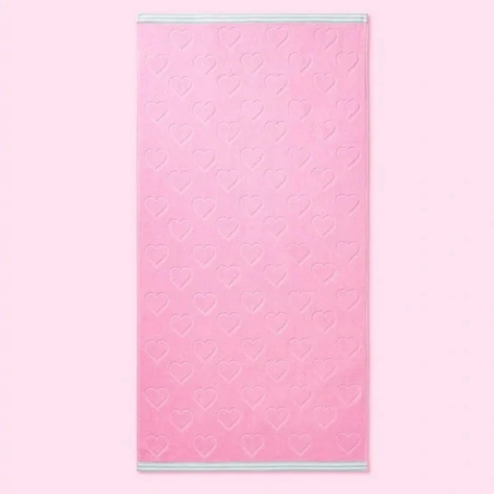 Stoney Clover Lane xTarget Pink Heart Beach Towel